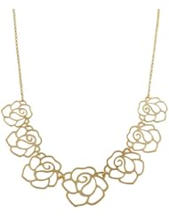 14 Karat Yellow Gold Flower Adjustable Necklace (16-18 Inch)