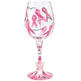 Lolita Wine Glass, Pink Ribbon none