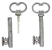 HomArt Skeleton Key Bottle Opener and Cork Pull Antique Silver