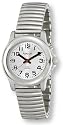 Avalon Mens EZC Low Vision One Button Talking Watch, Silver-Tone Flex # 2507-1B