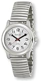 Avalon Mens EZC Low Vision One Button Talking Watch, Silver-Tone Flex # 2507-1B