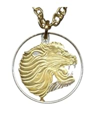 From Amazon.com. Click for details:
 Jewelry: Stunning World 2-toned Nautical Gold and Sterling Silver Cut Coin Necklace Pendant Womens Mens Jewelry - Ethiopia 25 cent "copper - nickel" (U.S. nickel - size) 1977 - date Jewelry: Stunning World 2-toned Nautical Gold and Sterling Silver Cut Coin Necklace Pendant Womens Mens Jewelry - Ethiopia 25 cent "copper - nickel" (U.S. nickel - size) 1977 - date