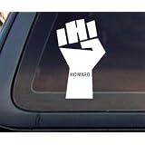Howard Stern FIST Car Decal / Sticker - White