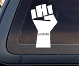 Howard Stern FIST Car Decal / Sticker - White