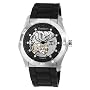 Armitron Men's 204405SVSV Automatic Silver-Tone Stainless Steel Black Rubber Strap Sport Watch