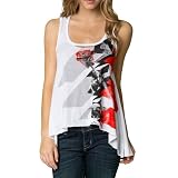 Fox Racing Womens Flash Tank Shirts, White, Medium