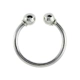 Sterling Silver Key Chain Horseshoe Style Key Ring