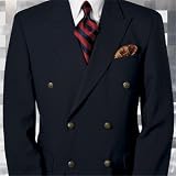 Ventless 100% Wrinkle Resistant Double-Breasted Travel Blazer
