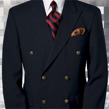 Ventless 100% Wrinkle Resistant Double-Breasted Travel Blazer