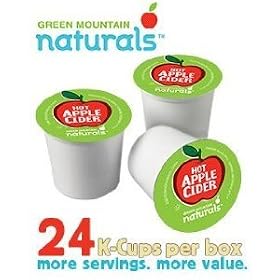 Green Mountain Naturals Hot Apple Cider, K-Cup Portion Pack for Keurig K-Cup Brewers, 24-Count