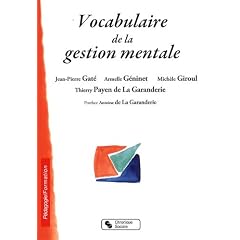 Vocabulaire de la Gestion mentale