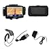 Garmin Asus Nuvifone A50 Adjustable Car Windshield Holder Suction Mount + Executive Black Horizontal Leather Side Case Pouch with Belt Clip and Belt Loops + Rapid Car Charger + Travel Home Wall Charger + USB Data Charge Sync Cable for Garmin Asus Nuvifone A50