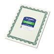 Geographics(R) Blank Certificates, Optima Green With 25 Gold Seals, Pack Of 25
