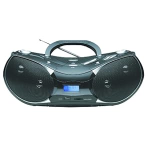 NAXA Electronics NPB-256 Portable MP3/CD Player with Text Display, AM/FM Stereo Radio, USB Input and SD/MMC Card Slot