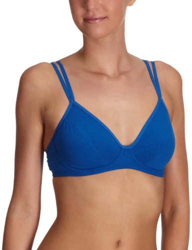 Skiny Damen BH/ Ohne B&uuml;gel SKINY Essentials Women / 1441 Da. Soft BH B, Gr. 80B, Blau (035 Preisvergleich