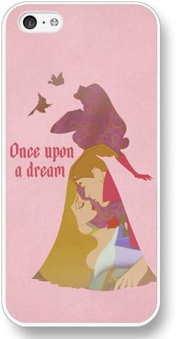 Onelee Customized Disney Cartoon sleeping beauty White Hard Plastic Case for Apple iPhone 5c
