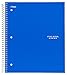 Five Star Spiral Notebooks, 3 Subject, Wide Ruled Paper, 150 Sheets, 10-1/2