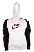 NIKE HOODED SWEATSHIRT - WHITE / BLACK / RED - SIZE UK Medium