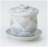 【波佐見焼 和皿・洋皿】 一珍花牡丹 台付むし碗 3個組