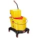 Rubbermaid Commercial FG768000 WaveBrake Dual Water Side Press Mopping Combo, 35 qt Capacity, 22.4" Length x 16.5" Width x 38.6" Height, Yellow