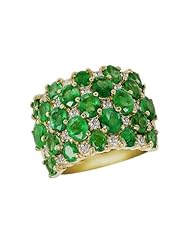 Effy Jewlery Gemma Yellow Gold Emerald & Diamond Ring, 6.30 TCW Ring size 7