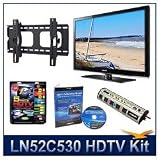 Samsung LN52C530 52 1080p LCD HDTV, AV Home Theater Power Protection(10 outlet, 6900 Joules protection) Universal Flat/Tilt Mount for Flat Panel TVs, HDTV Calibration DVD (Brings out HDTV's Full Potential), HDTV High-performance Hook-Up & Maintenance Kit