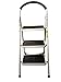 StepUp Heavy Duty Steel Reinforced Folding 3 Step Ladder Stool - 330 lbs Capacity