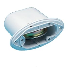 AFI 10079 Marine Drop in H Below Deck Horn with Black and White Grills by 