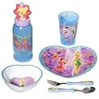 Disney Fairies Mealtime Tableware - 6 pcs Kids Dinnerware Set inspired by Tinker Bell