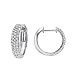 10k White or Yellow Gold Round Pave Diamond Hoop Earrings (1/2 cttw, H-I Color, I2-I3 Clarity)