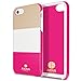 iPhone 5s girl case, Akna Perfection Series Slim PC + Flexible TPU[Hybrid Impact][Ultimate Slim] Protection Back Case for iPhone 5 5S - [Elegant Pink]