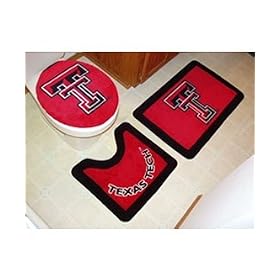 Texas Tech 3 Piece Bath Rug Set