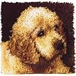 Wonderart 12 Inch x12 Inch Latch Hook Kit-Puppy Love
