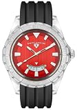 Swiss Legend Men's Portofino Collection Silver Tone Red Dial Watch #SL-40045-55