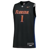 Nike Elite Florida Gators #1 Black Alternate Twilled Basketball Jersey