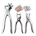 Tools & Hardware : SE 3 Pcs Chrome Plated Leather Punch Set
