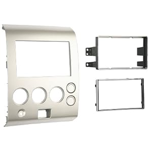 Metra 95-7406 Double DIN Installation Dash Kit for 2004-2007 Nissan Titan and 2004-2005 Nissan Armada (Silver)