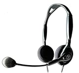 Andrea Communications NC-125 Cost Effective Noise Canceling Stereo Headset with dual 3.5mm plugs.