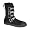 MENS Sizing Black Canvas Steel Toe Boot Sneaker Shoe Punk Goth 4 Buckle Size: 4