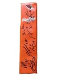 2011 Arizona Cardinals Team Autographed Logo Football End Zone Pylon with 29 Signatures Total Including Notables: Patrick Peterson, Beanie Wells, Larod Stephens-Howling, Early Doucet, Calais Campbell, Ryan Williams and More! Proof Photo of the Cardinals Signing for Us.