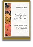 100 Rectangular Wedding Invitations - Don't Leaf Me Alone