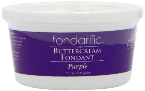 Fondarific Buttercream Fondant, Purple, 8 Ounce
