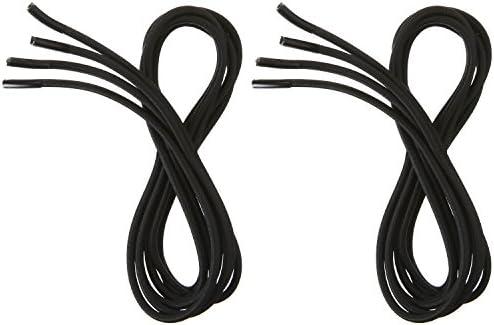 CQ Wellness Quicklock Elastic Shoelaces with Fastening System, Black