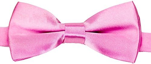 Baby Toddler Boy Little Gentlemen Adjustable Solid Color Bow Tie (Pink)