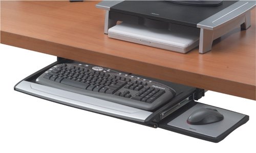 Fellowes Deluxe Keyboard Drawer with Soft Touch Wrist Rest (8031207)