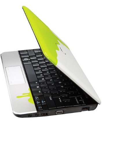 Dell Inspiron Mini 10v â?" 1011 Nickelodeon Netbook, 1.6GHz Intel Atom N270 processor, 1GB, 160GB, 10.1inch WSVGA LED Display, Genuine Windows XP Home (White w/ Green Slime)-Factory Refurbished