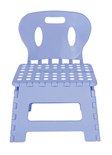 Super Quality Heavy Duty Folding Step Stool with handle, Non Slip for Adults and Kids, Saves Space, Super Handy -Blue