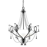 Quoizel Mackenzie Black Steel Chandelier