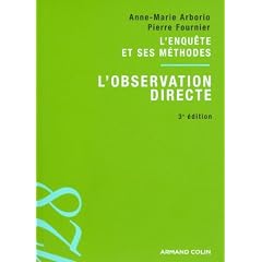 L'observation directe: L'enqu�te et ses m�thodes