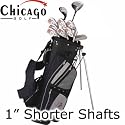 Chicago SGS Complete Mens Golf Club Set 1" Shorter Shafts